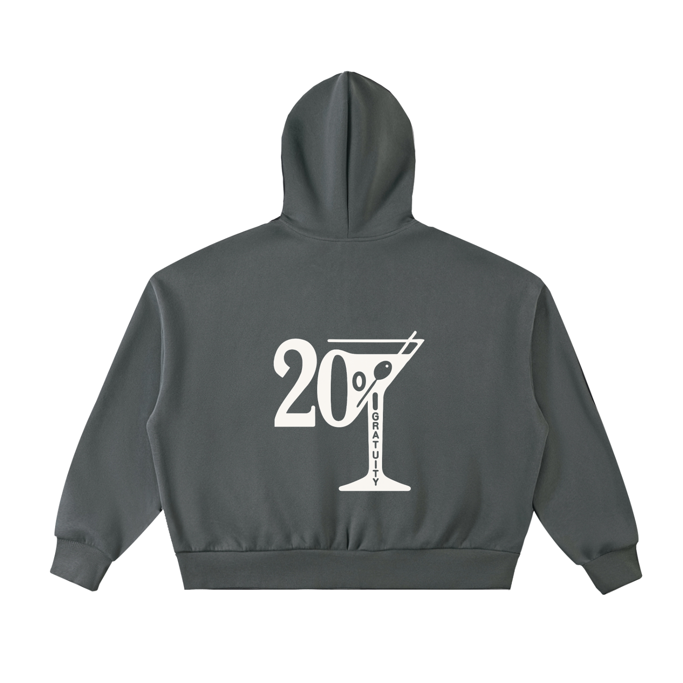 Fleeced Full-Zip "Boxy Fit" Hoodie