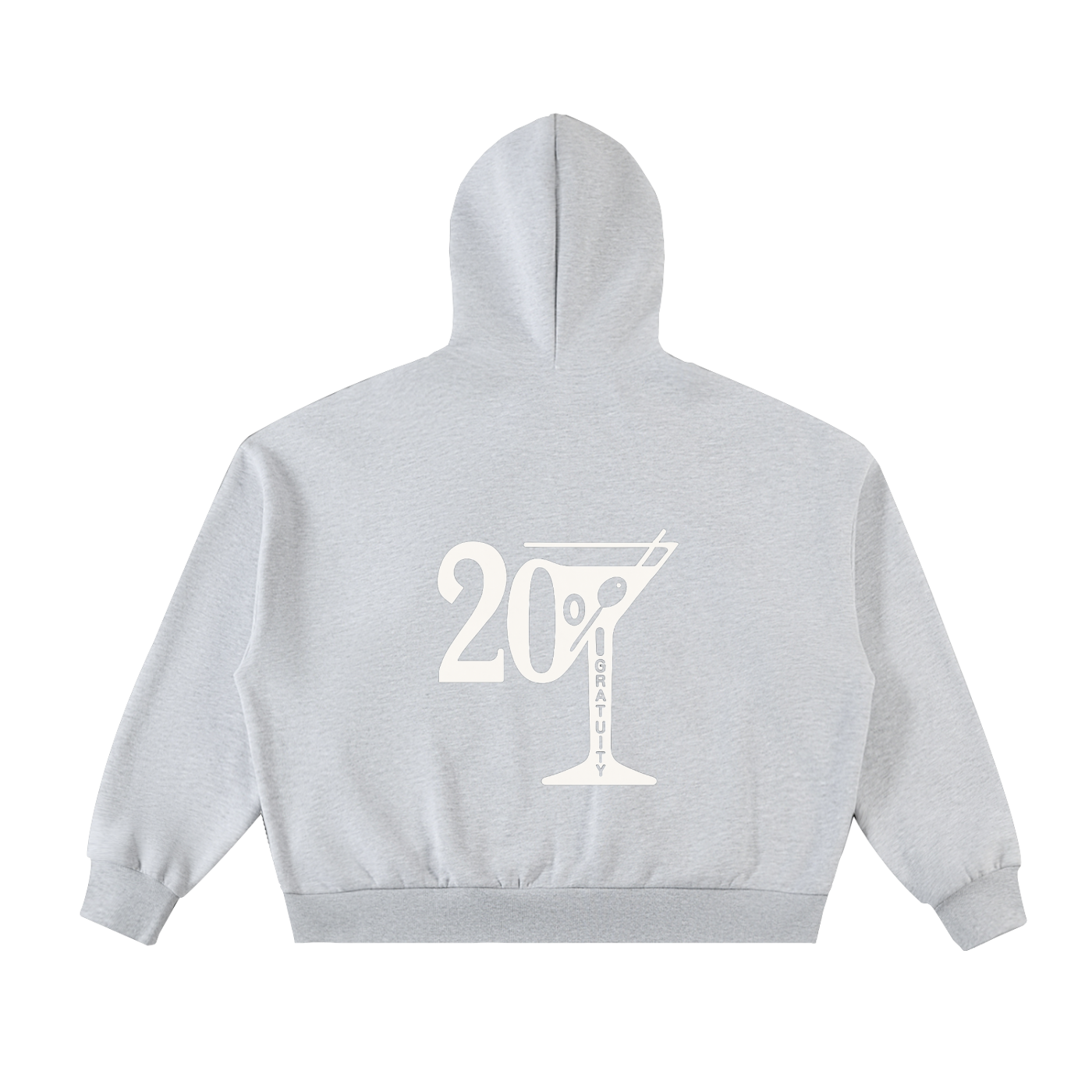 Fleeced Full-Zip "Boxy Fit" Hoodie